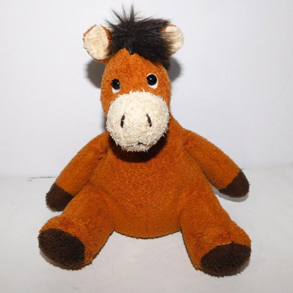 DUM DUM Donkey Russ Berrie Luv Pets Horse Pony 8" Bean Bag Plush Chamois Feel